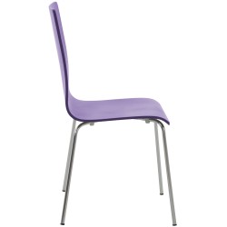 Silla de comedor morada Pepe Silla de comedor morada Pepe