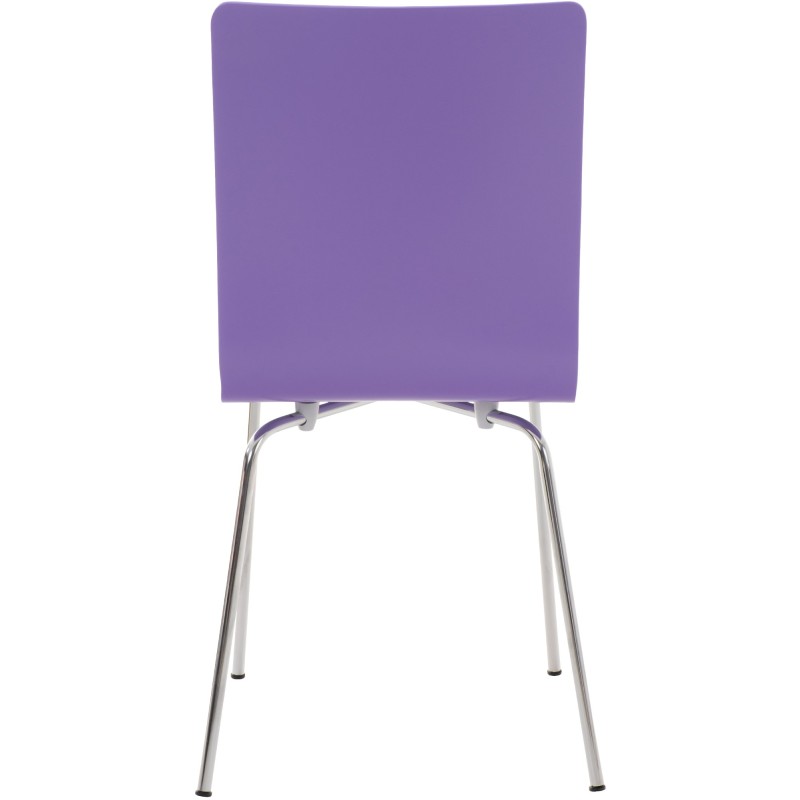 Silla de comedor morada Pepe