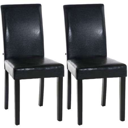 Juego de 2 sillas de comedor Ina negras