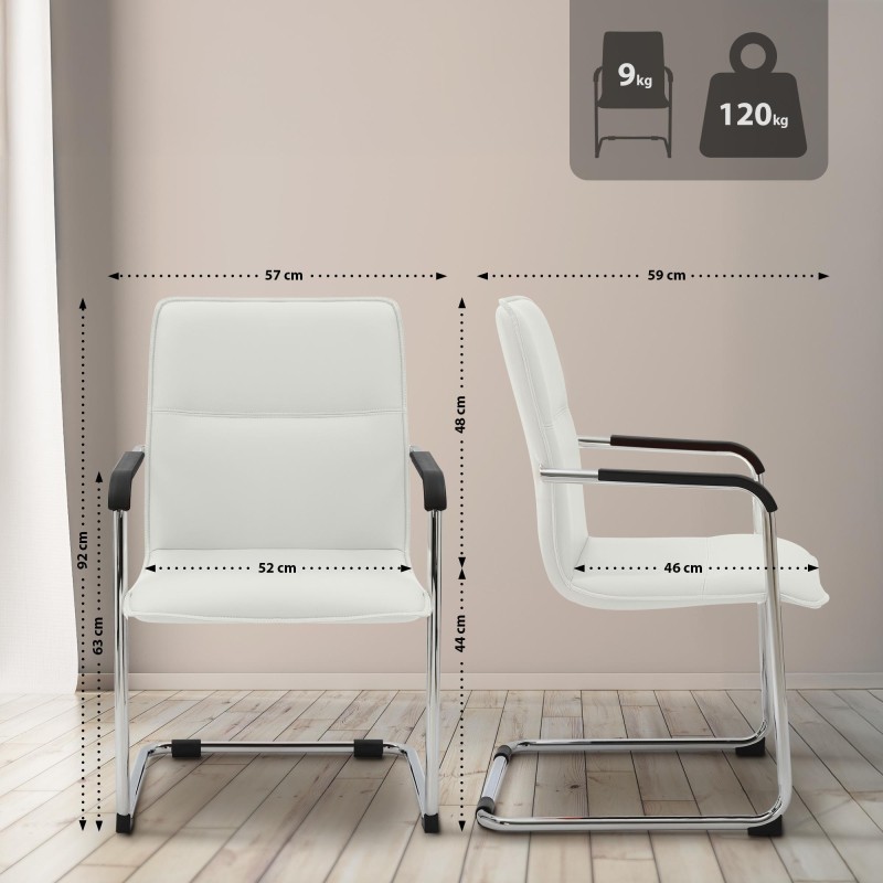 Silla de comedor blanca Seattle