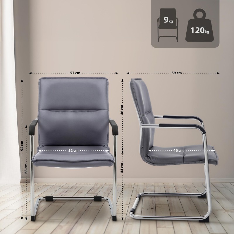 Silla de comedor gris Seattle