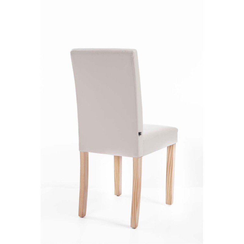 Silla de comedor Ina Natura color crema
