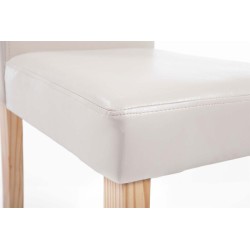 Silla de comedor Ina Natura color crema Silla de comedor Ina Natura color crema