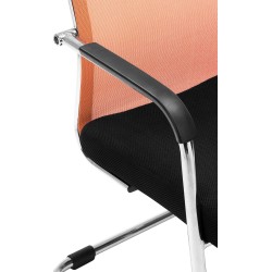 Silla de comedor naranja Brenda