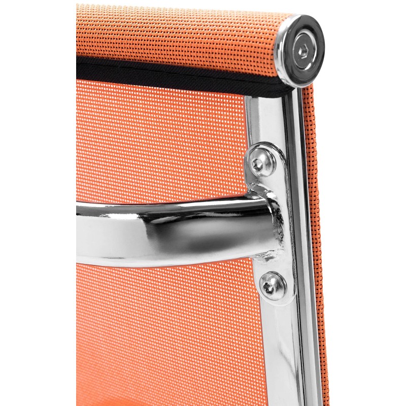 Silla de comedor naranja Brenda