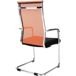 Silla de comedor naranja Brenda