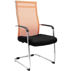 Silla de comedor naranja Brenda
