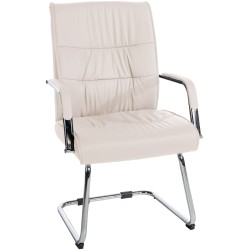 Silla de comedor Sievert color crema