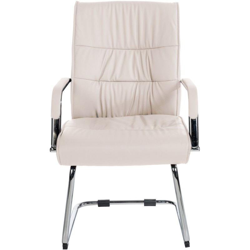 Silla de comedor Sievert color crema