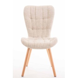 Silla Elda en tejido natura color crema Silla Elda en tejido natura color crema