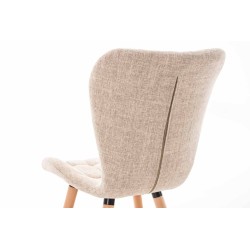 Silla Elda en tejido natura color crema Silla Elda en tejido natura color crema