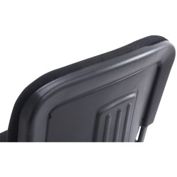 Silla de comedor Ken XL en tela negra