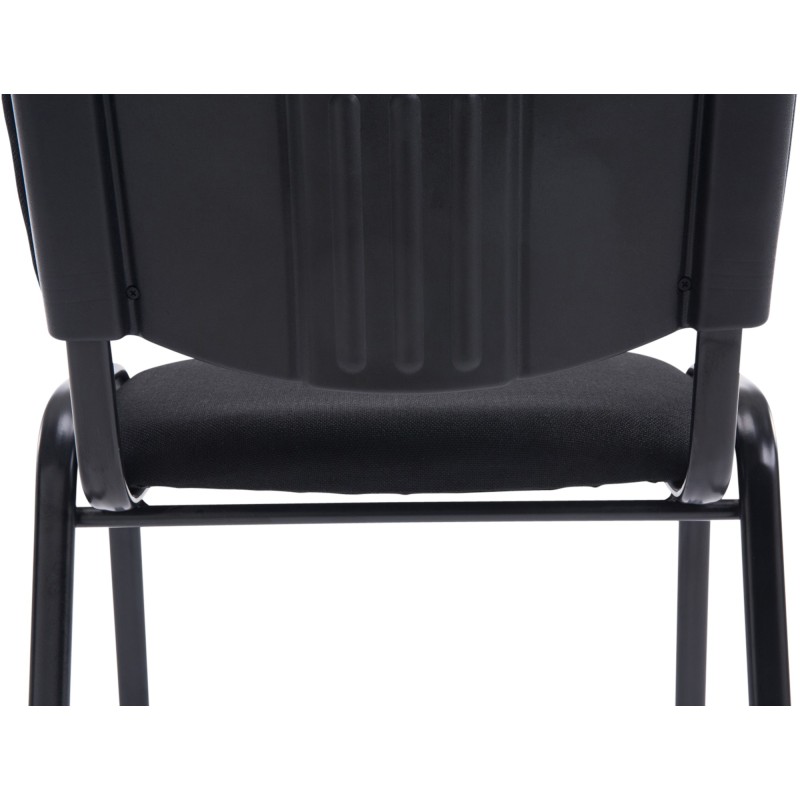 Silla de comedor Ken XL en tela negra