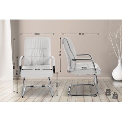 Silla de comedor blanca Sievert Silla de comedor blanca Sievert