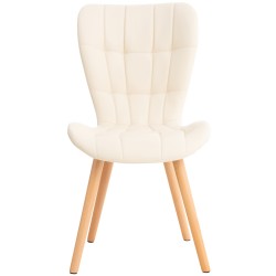 Silla Elda PU crema natural Silla Elda PU crema natural