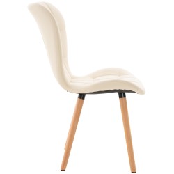 Silla Elda PU crema natural Silla Elda PU crema natural