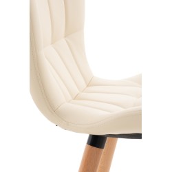 Silla Elda PU crema natural Silla Elda PU crema natural