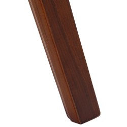 Silla de comedor Kingston en tela nogal/marrón