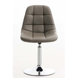 Silla Emil, piel sintética color topo Silla Emil, piel sintética color topo