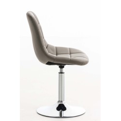 Silla Emil, piel sintética color topo Silla Emil, piel sintética color topo