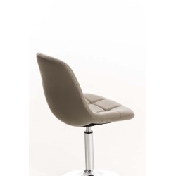 Silla Emil, piel sintética color topo Silla Emil, piel sintética color topo