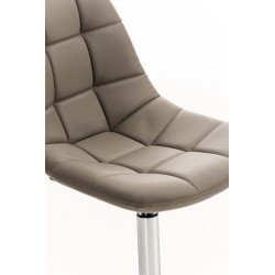 Silla Emil, piel sintética color topo Silla Emil, piel sintética color topo