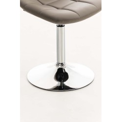 Silla Emil, piel sintética color topo Silla Emil, piel sintética color topo