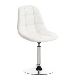 Silla Emil, símil piel blanca