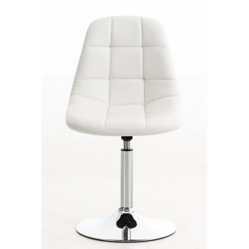 Silla Emil, símil piel blanca