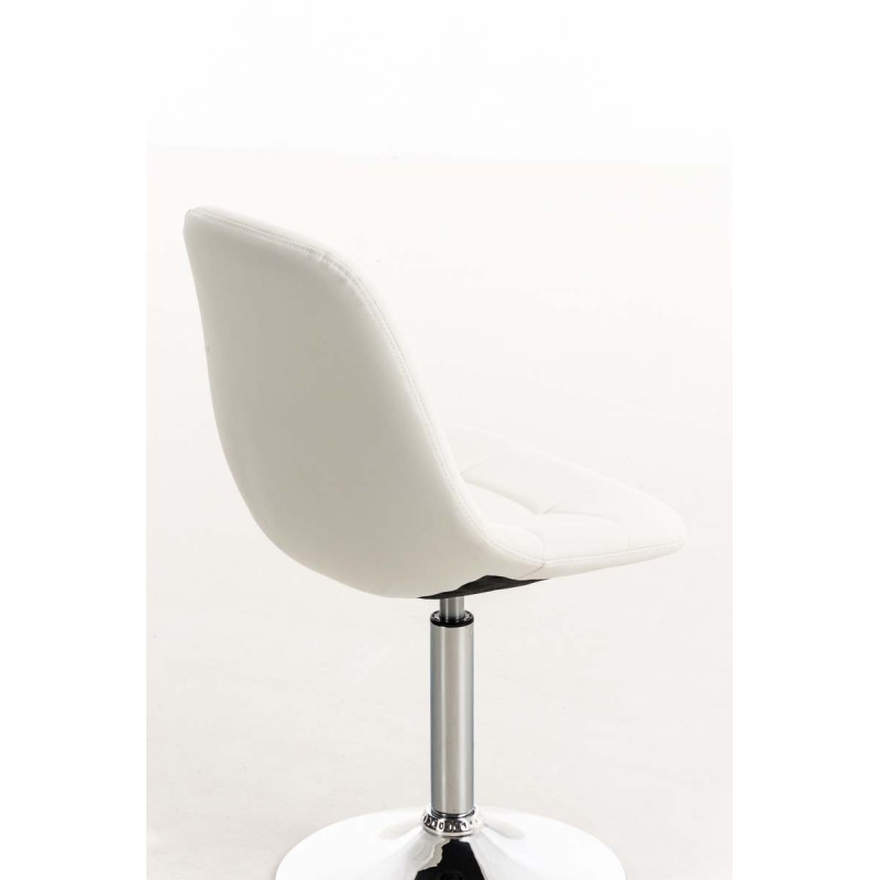 Silla Emil, símil piel blanca