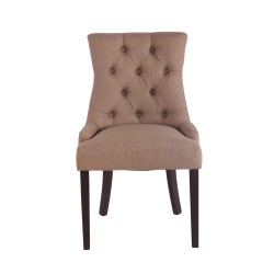 Silla de comedor Aberdeen en tela color topo antiguo Silla de comedor Aberdeen en tela color topo antiguo