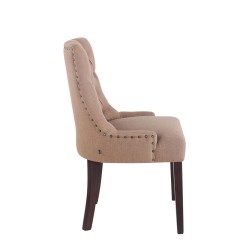 Silla de comedor Aberdeen en tela color topo antiguo Silla de comedor Aberdeen en tela color topo antiguo