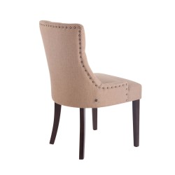 Silla de comedor Aberdeen en tela color topo antiguo Silla de comedor Aberdeen en tela color topo antiguo