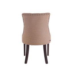 Silla de comedor Aberdeen en tela color topo antiguo Silla de comedor Aberdeen en tela color topo antiguo
