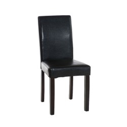 Silla de comedor Ina capuchino/negro