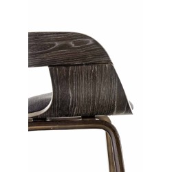 Silla de comedor Kingston en tela gris/gris oscuro Silla de comedor Kingston en tela gris/gris oscuro