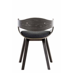 Silla de comedor Kingston en tela gris/gris oscuro Silla de comedor Kingston en tela gris/gris oscuro