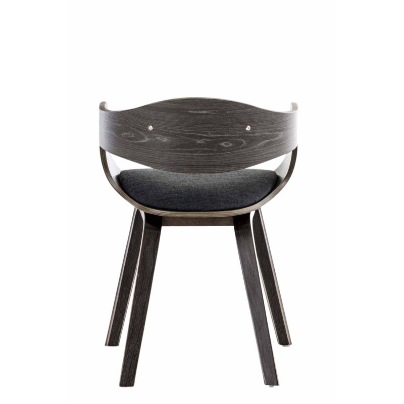 Silla de comedor Kingston en tela gris/gris oscuro