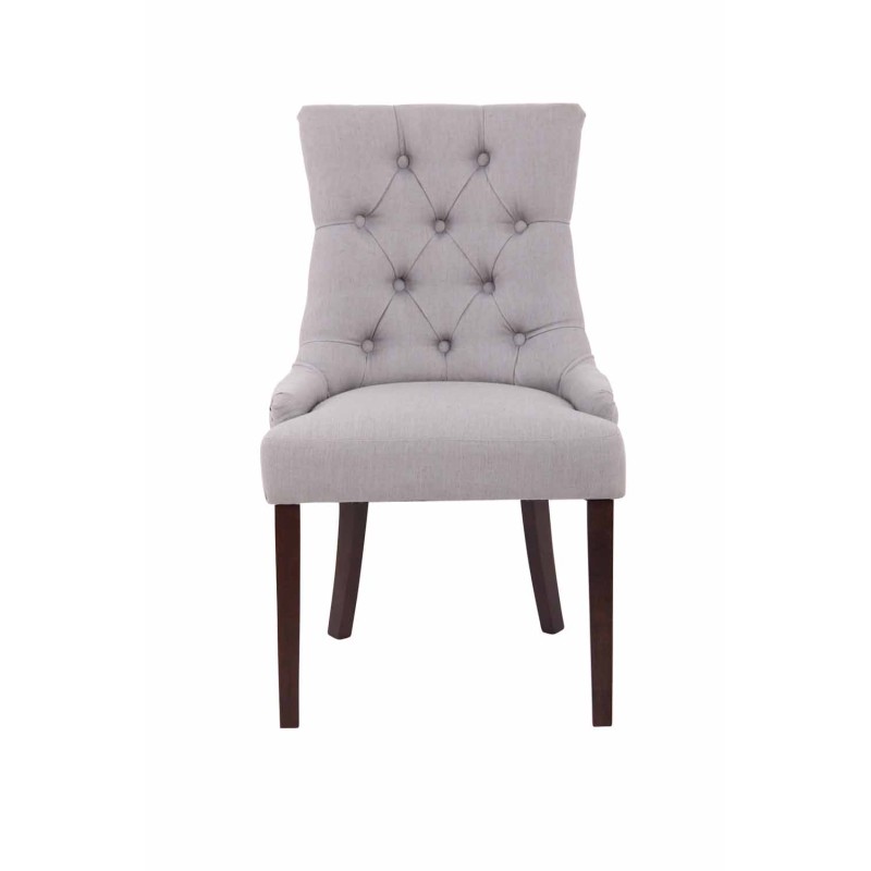 Silla de comedor Aberdeen en tela gris antiguo Silla de comedor Aberdeen en tela gris antiguo