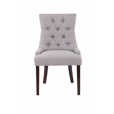 Silla de comedor Aberdeen en tela gris antiguo