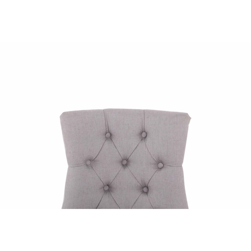 Silla de comedor Aberdeen en tela gris antiguo