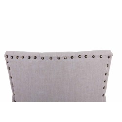 Silla de comedor Aberdeen en tela gris antiguo Silla de comedor Aberdeen en tela gris antiguo