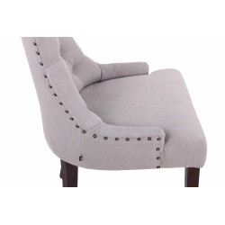 Silla de comedor Aberdeen en tela gris antiguo Silla de comedor Aberdeen en tela gris antiguo