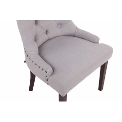 Silla de comedor Aberdeen en tela gris antiguo Silla de comedor Aberdeen en tela gris antiguo