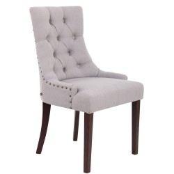 Silla de comedor Aberdeen en tela gris antiguo Silla de comedor Aberdeen en tela gris antiguo