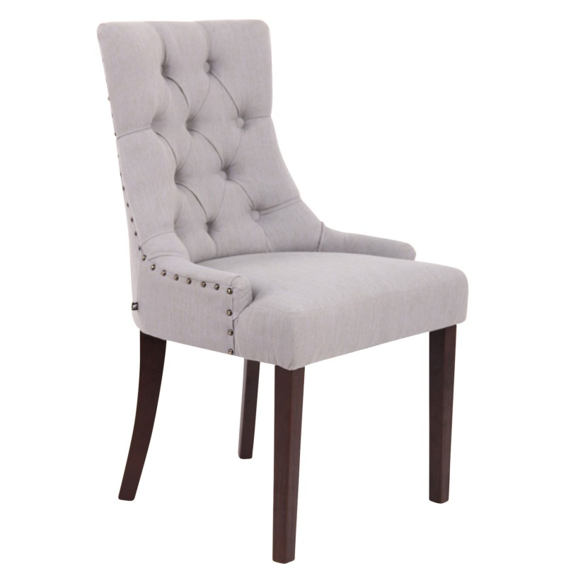 Silla de comedor Aberdeen en tela gris antiguo