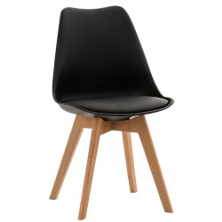 Silla Linares negra