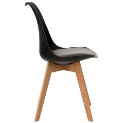 Silla Linares negra Silla Linares negra
