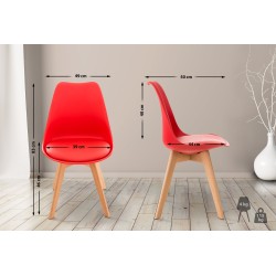 Silla Linares roja Silla Linares roja