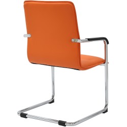 Juego de 2 sillas para visitantes de color naranja Seattle Juego de 2 sillas para visitantes de color naranja Seattle